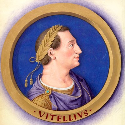 Description of the Twelve Caesars with Their Figures 9-Vitellius by Jean Bourdichon